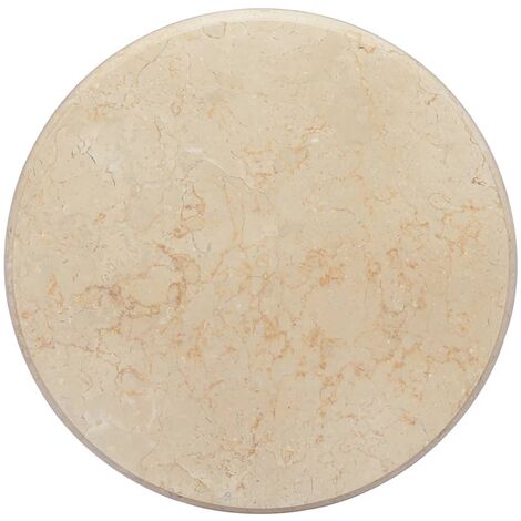 Dessus de table Crème Ø50x2,5 Marbre
