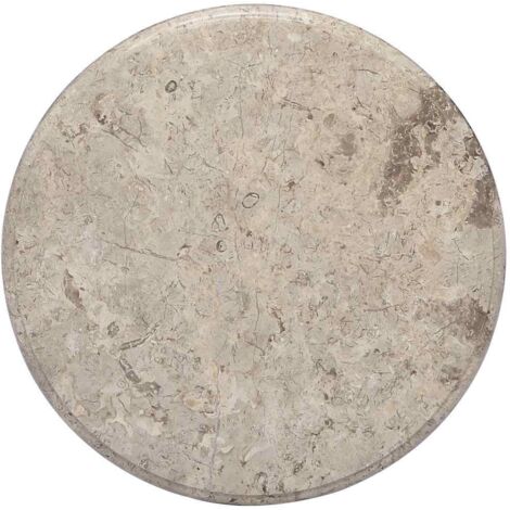 Dessus de table Gris Ø50x2,5 cm Marbre vidaXL