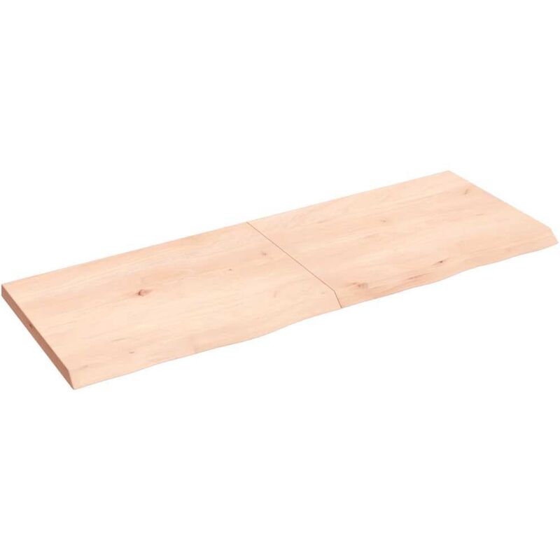 Dessus de table 140x50x(2-4) cm bois de chêne massif non traité Vidaxl