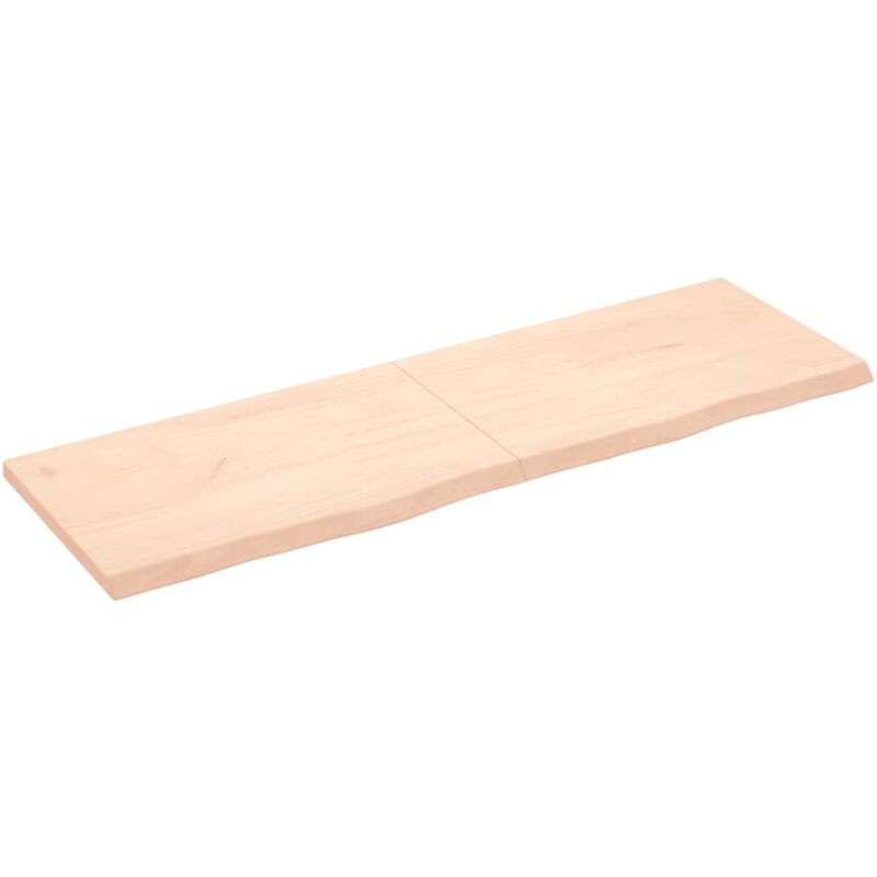 Dessus de table 160x50x(2-4) cm bois de chêne massif non traité Vidaxl