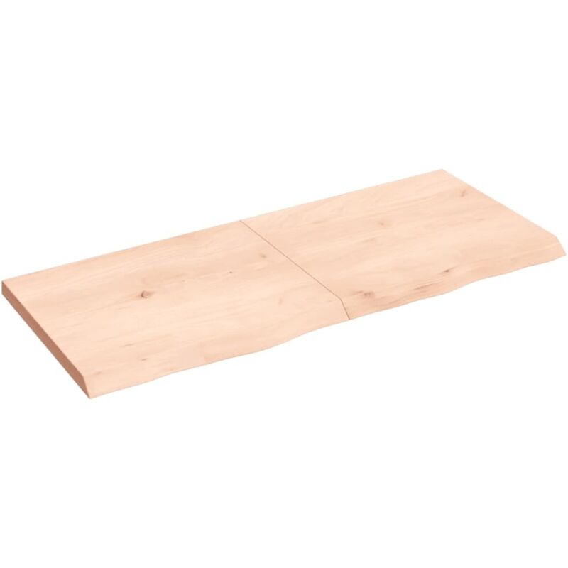 Dessus de table 120x50x(2-4) cm bois de chêne massif non traité Vidaxl