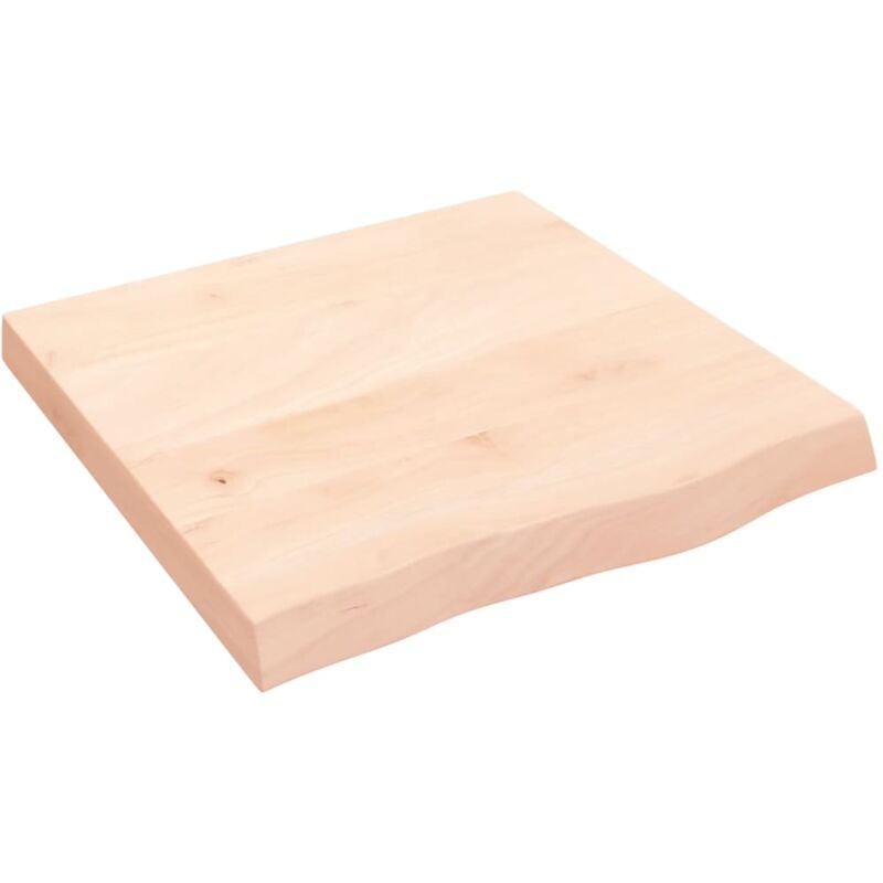 Dessus de table 60x60x(2-6) cm bois de chêne massif non traité Vidaxl