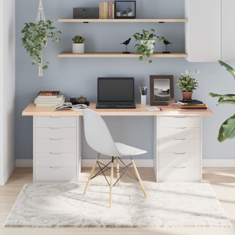 Dessus de table 180x60x(2-4) cm bois de chêne massif non traité Vidaxl