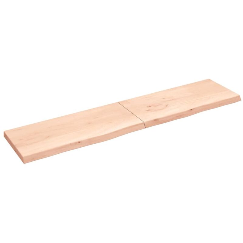 Dessus de table 220x50x(2-6) cm bois de chêne massif non traité Vidaxl