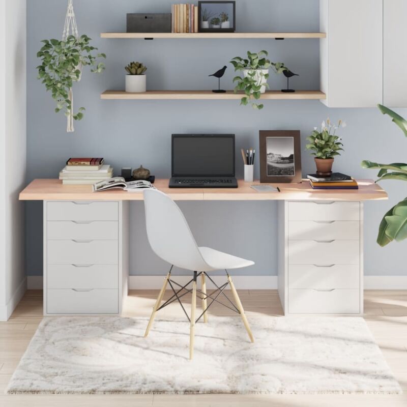 Dessus de table 200x60x(2-4) cm bois de chêne massif non traité Vidaxl