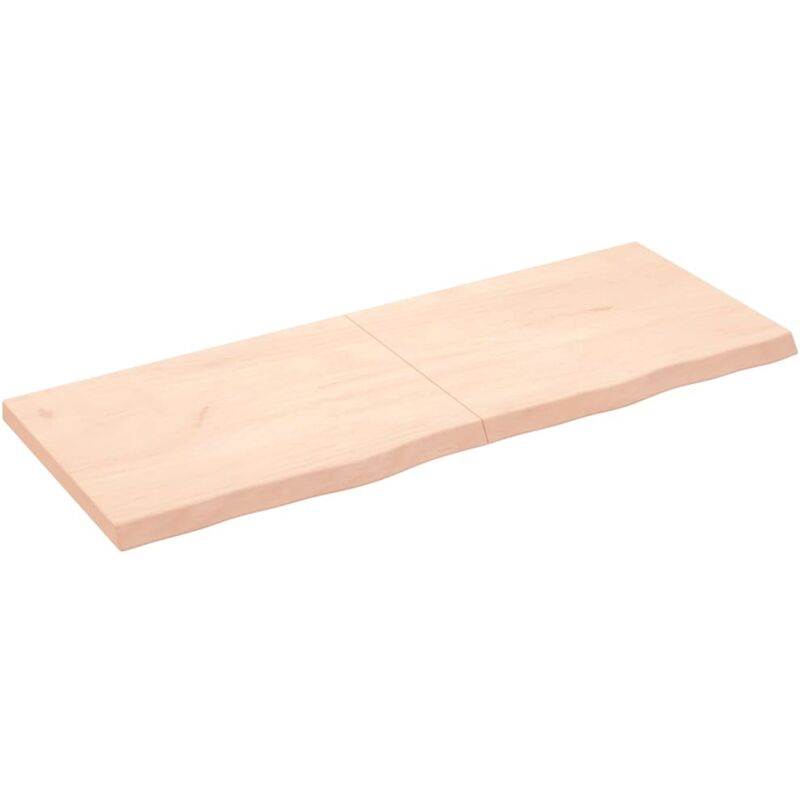 Dessus de table 160x60x(2-6) cm bois de chêne massif non traité - Vidaxl