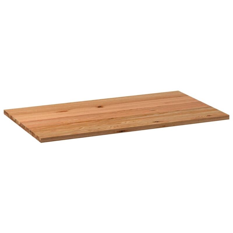 Dessus de table marron clair bois chêne massif rectangulaire Vidaxl