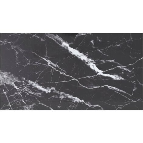 Dessus de table Noir 120x65 cm 8 mm Verre trempé