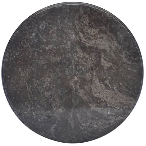 Dessus de table Noir Ø50x2,5 Marbre