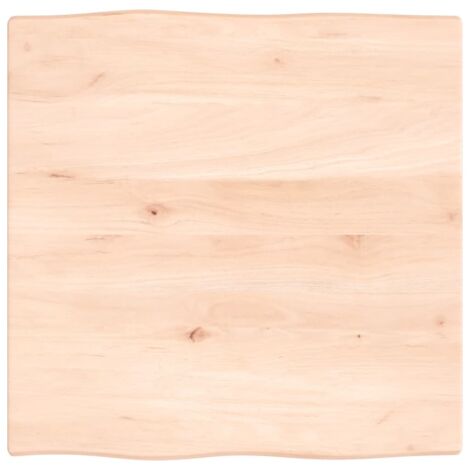 Dessus de table, Plateau De Table bois chêne massif non traité bordure assortie LKF38914