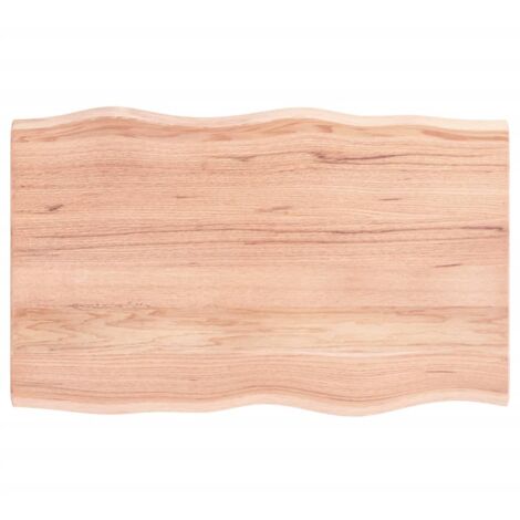 Dessus de table, Plateau De Table bois chêne massif traité bordure assortie LKF85181