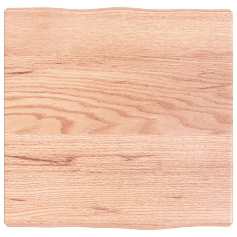 Dessus de table, Plateau De Table bois chêne massif traité bordure assortie LKF92092