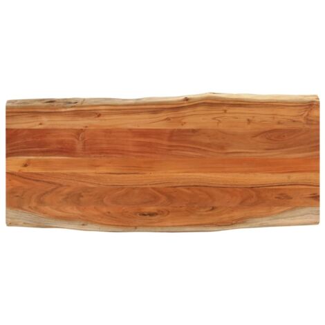 Dessus de table-Plateau de Table de Remplacement 140x60x3,8cm rectangulaire bois massif d'acacia 971194