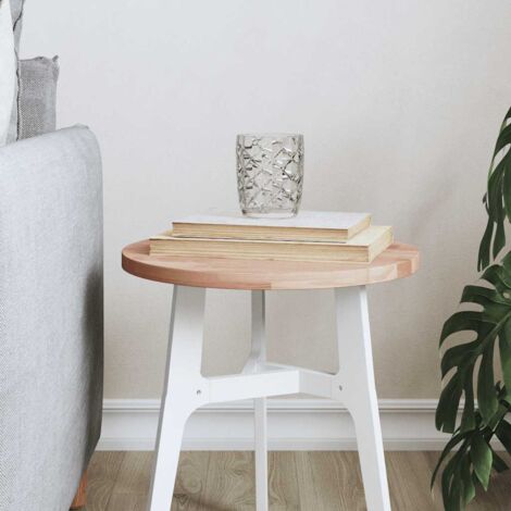Dessus de table-Plateau de Table de Remplacement Ø30x1,5 cm rond bois massif de hêtre 175163