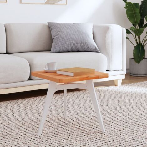 Dessus de table-Plateau de Table de Remplacement 40x40x2,5 cm carré bois massif de hêtre 284716