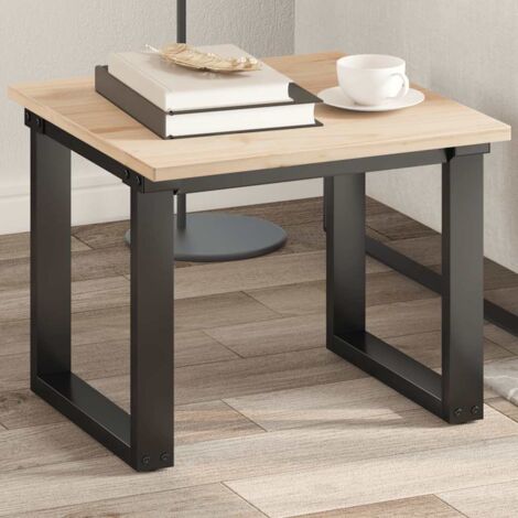 Dessus de table-Plateau de Table de Remplacement 50x50x1,7 cm carré bois de pin massif 507489