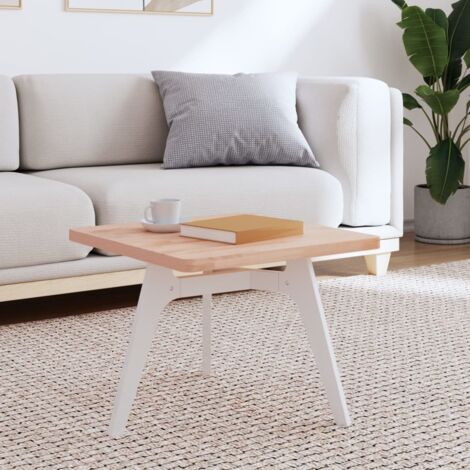 Dessus de table-Plateau de Table de Remplacement 50x50x2,5 cm carré bois massif de hêtre 482128