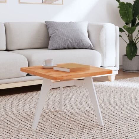 Dessus de table-Plateau de Table de Remplacement 50x50x2,5 cm carré bois massif de hêtre 883767