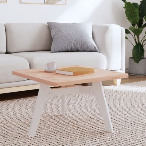 Dessus de table-Plateau de Table de Remplacement 60x60x2,5 cm carré bois massif de hêtre 783344