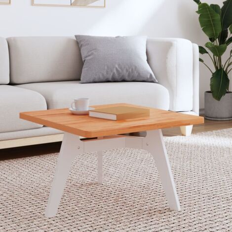 Dessus de table-Plateau de table de remplacement 60x60x2,5 cm carré bois massif de hêtre