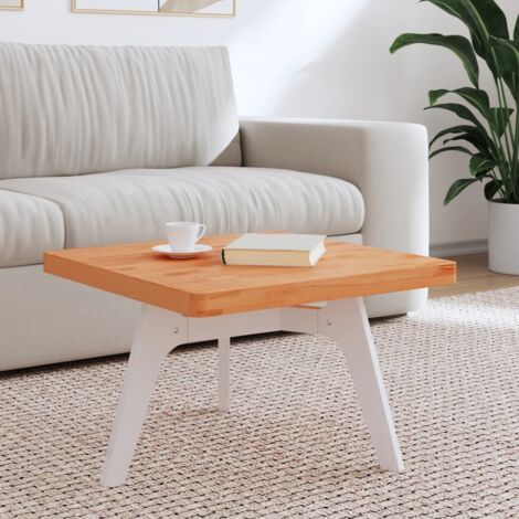 Dessus de table-Plateau de Table de Remplacement 60x60x4 cm carré bois massif de hêtre 807655