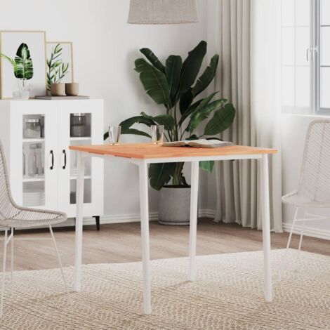 Dessus de table-Plateau de Table de Remplacement 70x70x1,5 cm carré bois massif de hêtre 966238