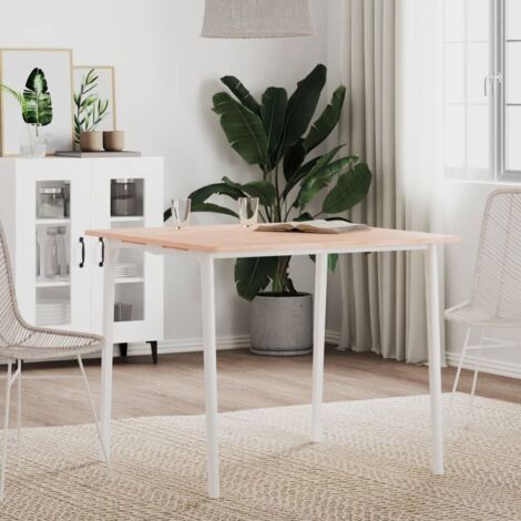 Dessus de table-Plateau de table de remplacement 80x80x1,5 cm carré bois massif de hêtre