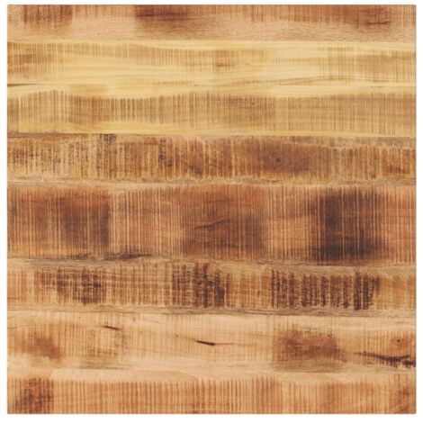 Dessus de table-Plateau de Table de Remplacement 80x80x1,5 cm carré bois massif de manguier brut 627294