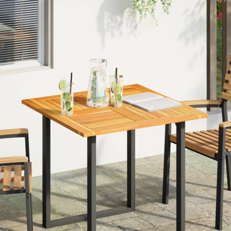 Dessus de table-Plateau de Table de Remplacement 80x80x2,2 cm carré bois massif d'acacia 255891