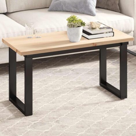 Dessus de table-Plateau de Table de Remplacement 90x40x2,5 cm rectangulaire bois de pin massif 511550