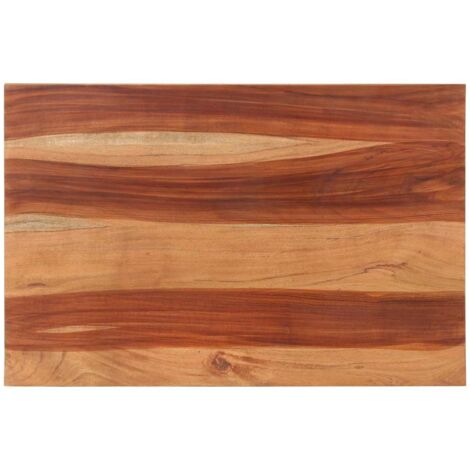 Dessus de table-Plateau de Table de Remplacement bois massif d'acacia 15-16 mm 60x90 cm 361299