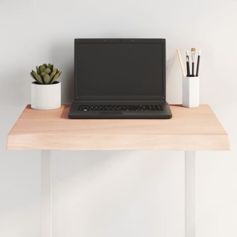 Dessus de table-Plateau de Table de Remplacement bois massif non traité bordure assortie 486793