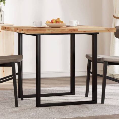 Dessus de table-Plateau de Table de Remplacement carré 90x90x4 cm bois massif d'acacia 618577