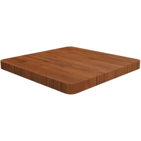 Dessus de table-Plateau de Table de Remplacement carré Marron foncé 50x50x4cm Bois chêne traité 432425