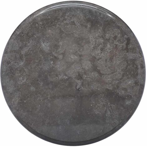 Dessus de table-Plateau de Table de Remplacement Noir Ø40x2,5 cm Marbre 314308