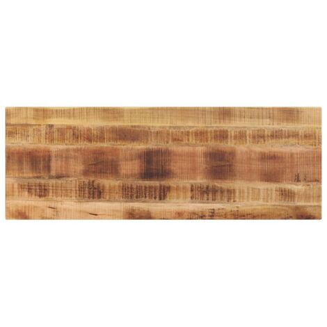 Dessus de table-Plateau de table de remplacement rectangulaire bois massif de manguier brut 461888