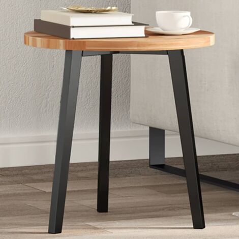 Dessus de table-Plateau de Table de Remplacement rond Ø40x2 cm bois massif d'acacia 795187