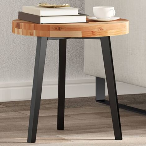 Dessus de table-Plateau de Table de Remplacement rond Ø40x4 cm bois massif d'acacia 257630