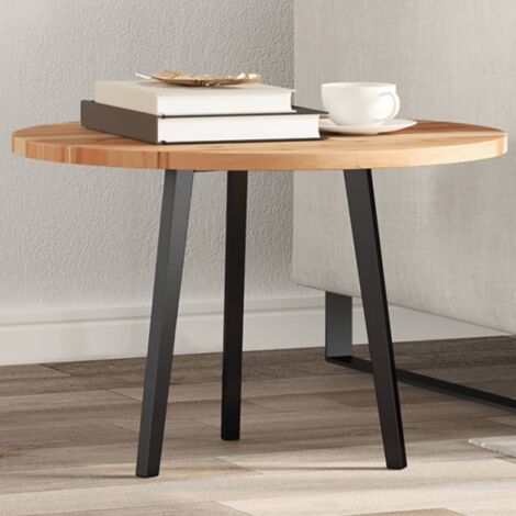 Dessus de table-Plateau de table de remplacement rond Ø60x2 cm bois massif d'acacia