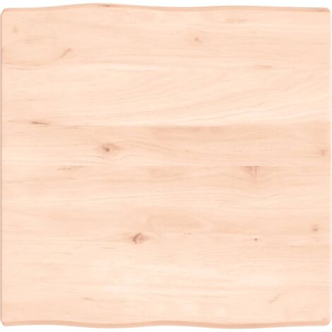 Dessus de table  Plateau De Table  Plan de travail bois chêne massif non traité bordure assortie BZTHBS467976 MaisonChic