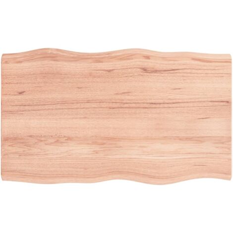 Dessus de table  Plateau De Table  Plan de travail bois chêne massif traité bordure assortie BZTHBS204812