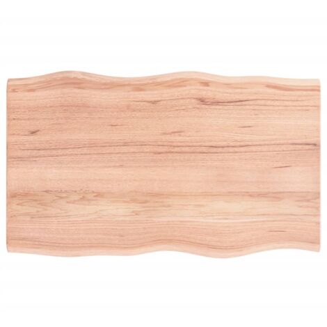 Dessus de table  Plateau De Table  Plan de travail bois chêne massif traité bordure assortie BZTHBS361607