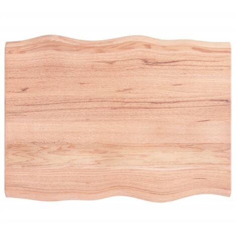 Dessus de table  Plateau De Table  Plan de travail bois chêne massif traité bordure assortie BZTHBS404014