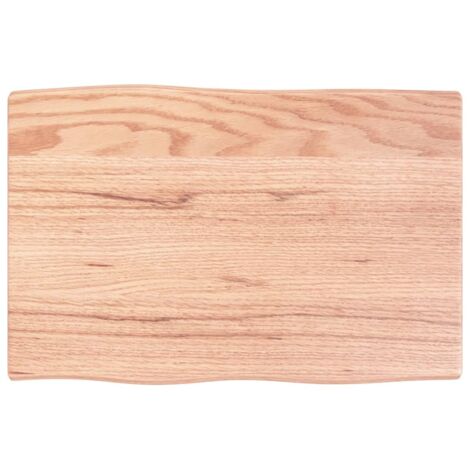 Dessus de table  Plateau De Table  Plan de travail bois chêne massif traité bordure assortie BZTHBS604247