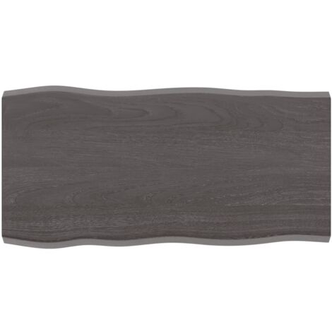 Dessus de table  Plateau De Table  Plan de travail bois chêne massif traité bordure assortie BZTHBS873167 MaisonChic