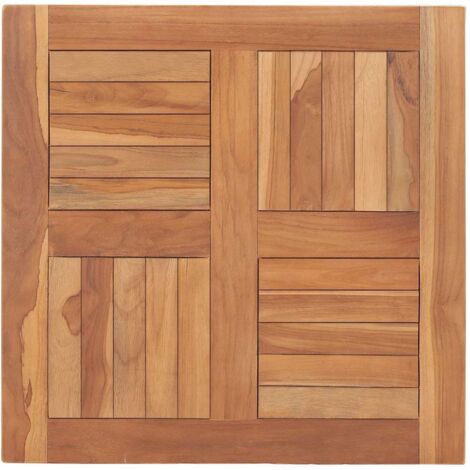 Dessus de table  Plateau De Table  Plan de travail Bois de teck solide 60x60x2,5 cm VSGS355480