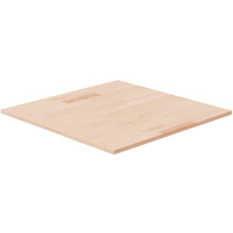 Dessus de table Plateau De Table Plan de travail carré 60x60x1,5 cm Bois chêne massif non traité BZTHBS126167 MaisonChic