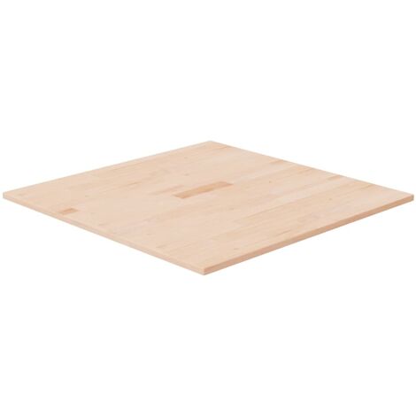 Dessus de table Plateau De Table Plan de travail carré 70x70x1,5 cm Bois chêne massif non traité BZTHBS410944 MaisonChic