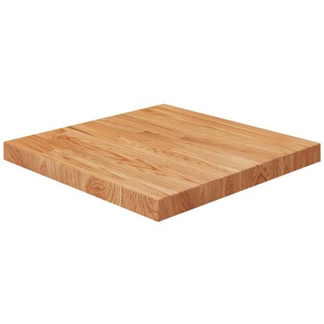 Dessus de table  Plateau De Table  Plan de travail carré Marron clair 50x50x4 cm Bois chêne traité BZTHBS428490