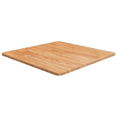 Dessus de table  Plateau De Table  Plan de travail carré Marron clair60x60x1,5cm Bois chêne traité BZTHBS180710